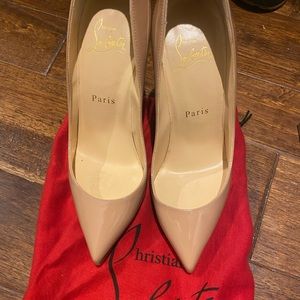 100% authentic Christian louboutin pigalle in nude